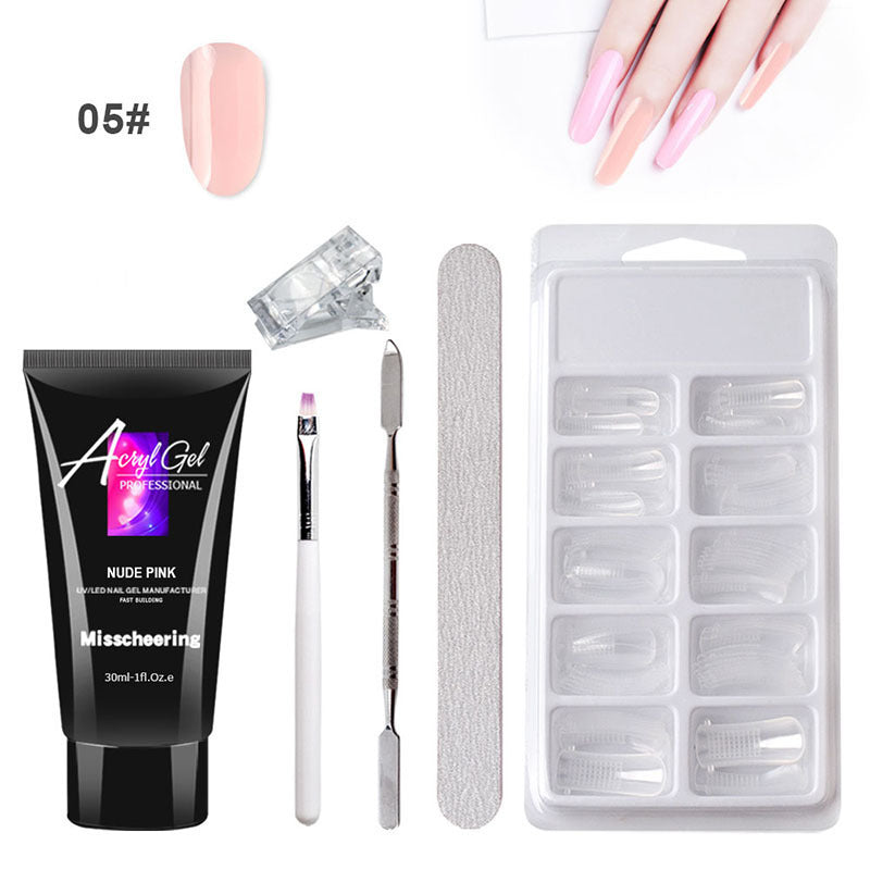 Painless Extension Gel Nail Art Set for Quick, Crystal-Clear Nails