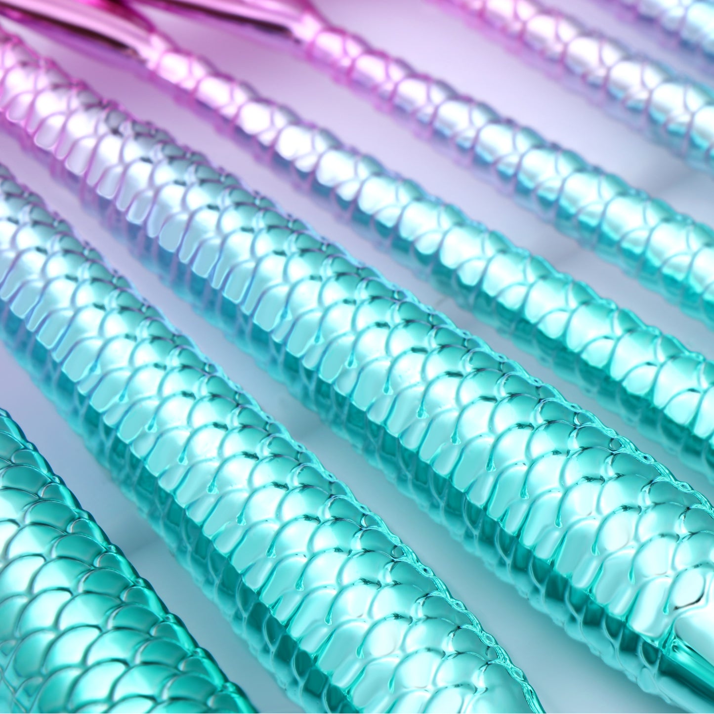 Mermaid Shaped Makeup Brushes Set for Flawless, Magical Application