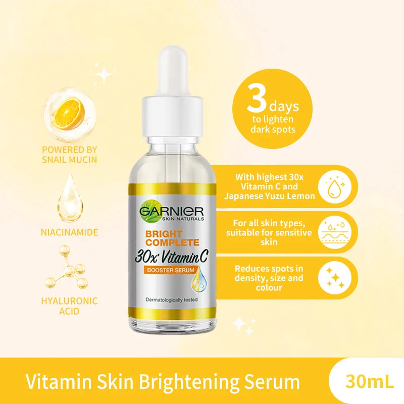 Garnier Bright Complete Vitamin C Niacinamide Serum for Glowing, Even Skin