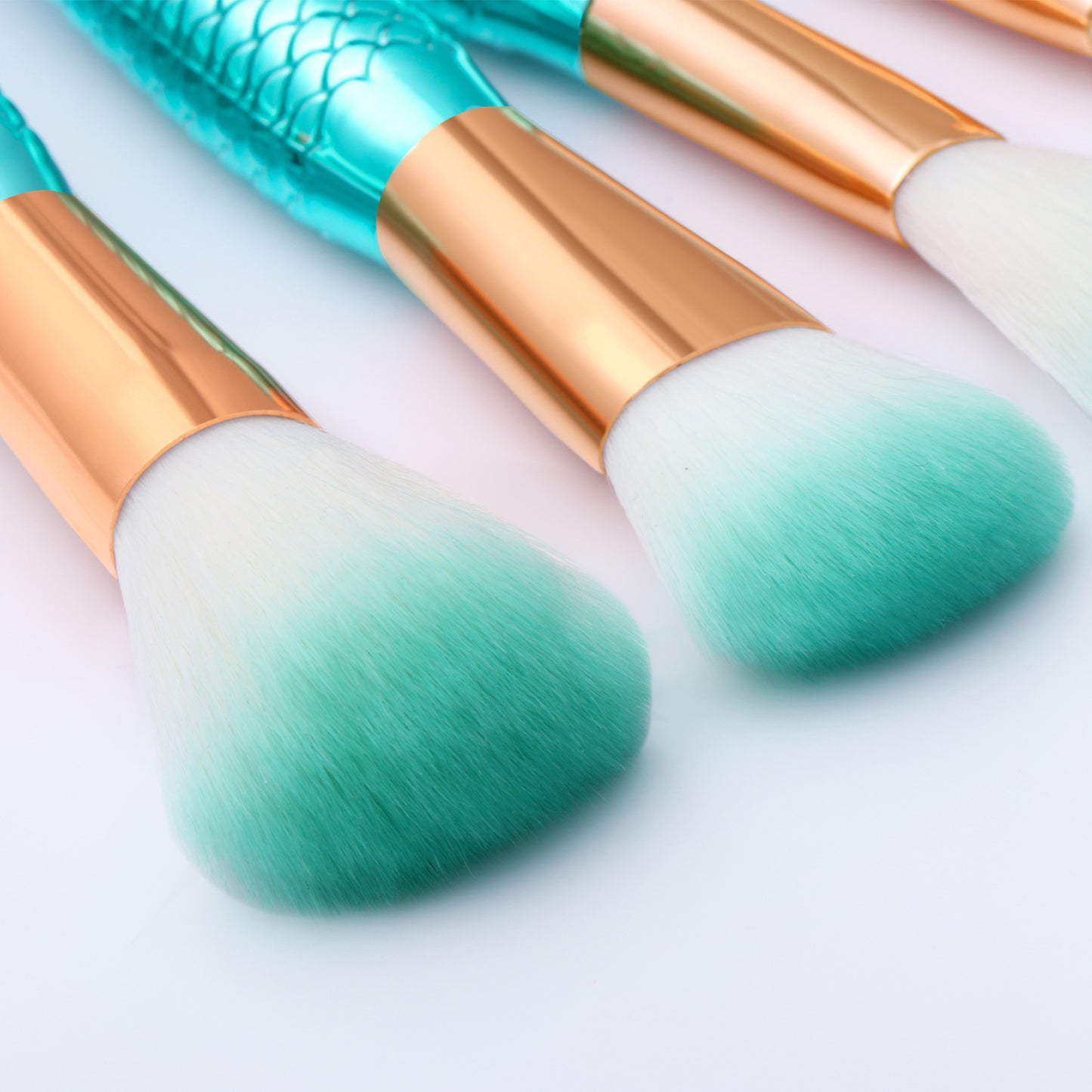 Mermaid Shaped Makeup Brushes Set for Flawless, Magical Application